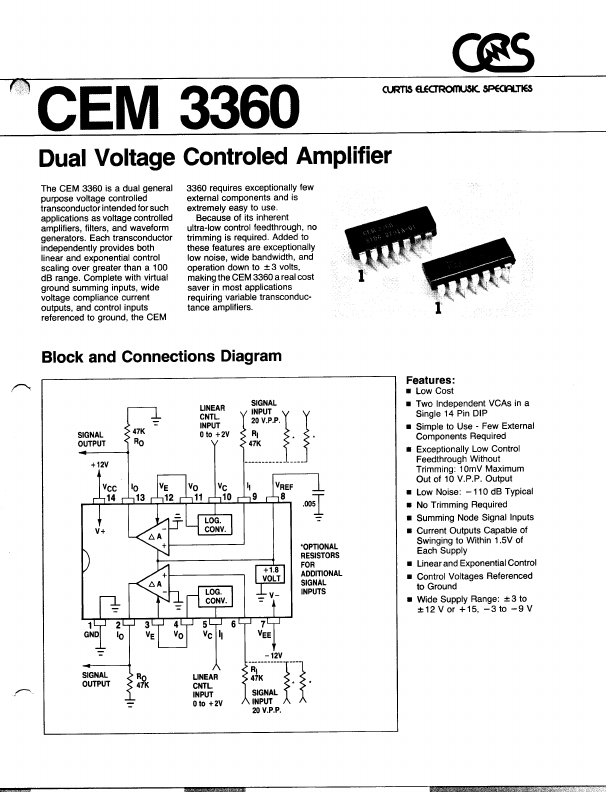 <?=CEM3360?> डेटा पत्रक पीडीएफ