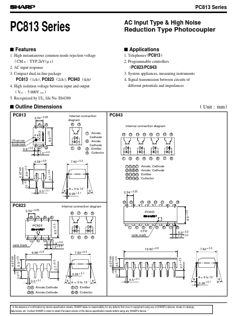 PC813 Sharp Electrionic Components