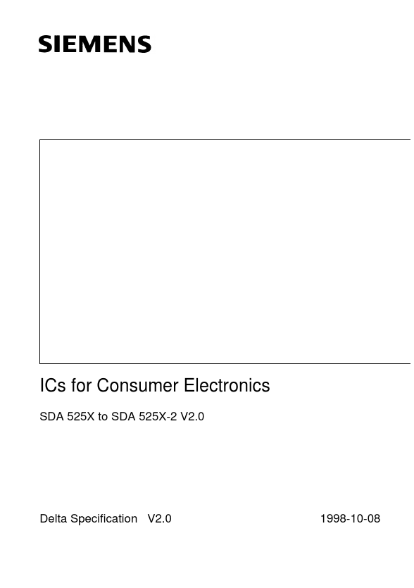 SDA5252-2 Siemens Semiconductor
