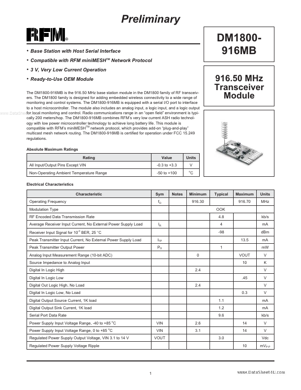 DM1800-916MB