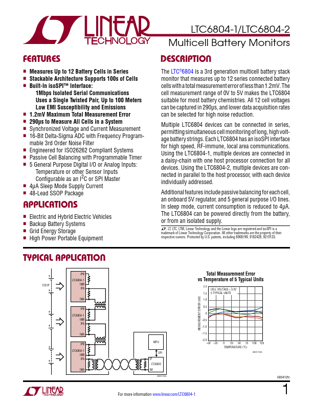 LTC6804-1 Linear Technology