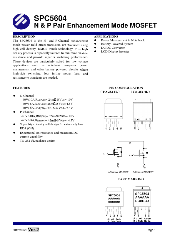 <?=SPC5604?> डेटा पत्रक पीडीएफ