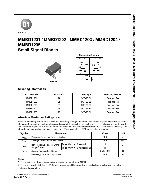 MMBD1205 ON Semiconductor