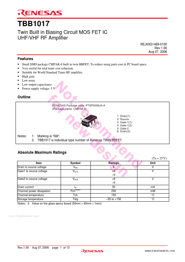 TBB1017 Renesas Technology