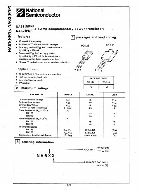 NA61 National Semiconductor