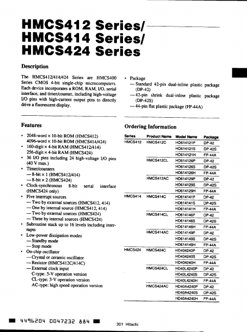 HD614129P Hitachi Semiconductor