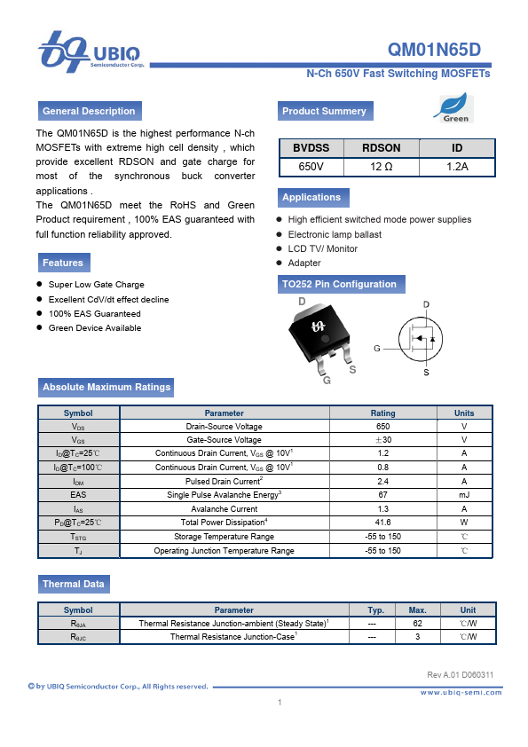 QM01N65D