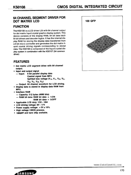 KS0108 Samsung semiconductor