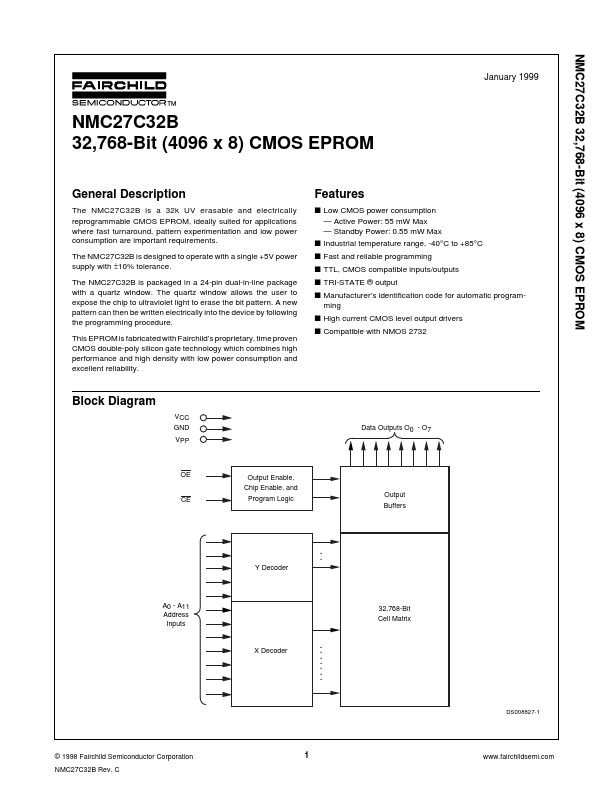 <?=NMC27C32B?> डेटा पत्रक पीडीएफ