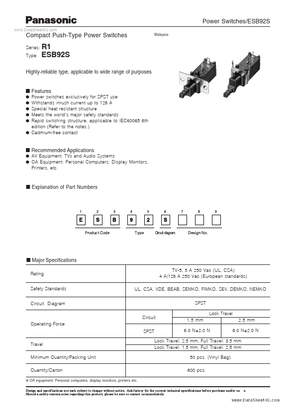 ESB92S21B Panasonic