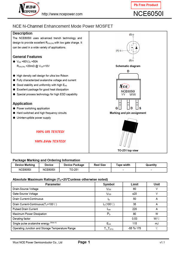 NCE6050I