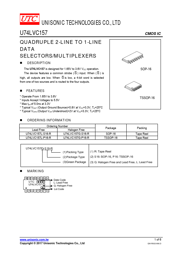 U74LVC157