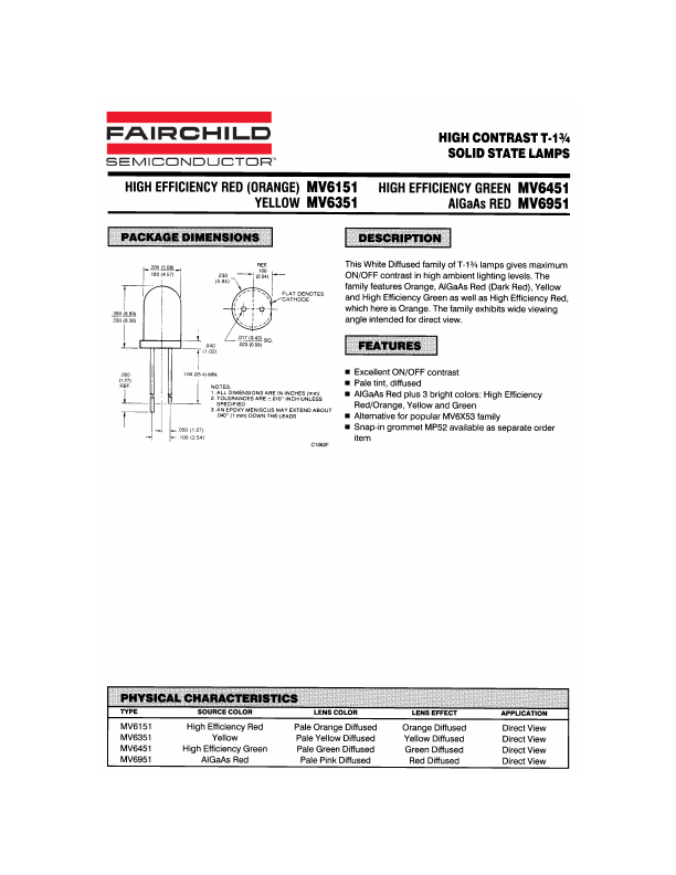 MV6351 Fairchild Semiconductor