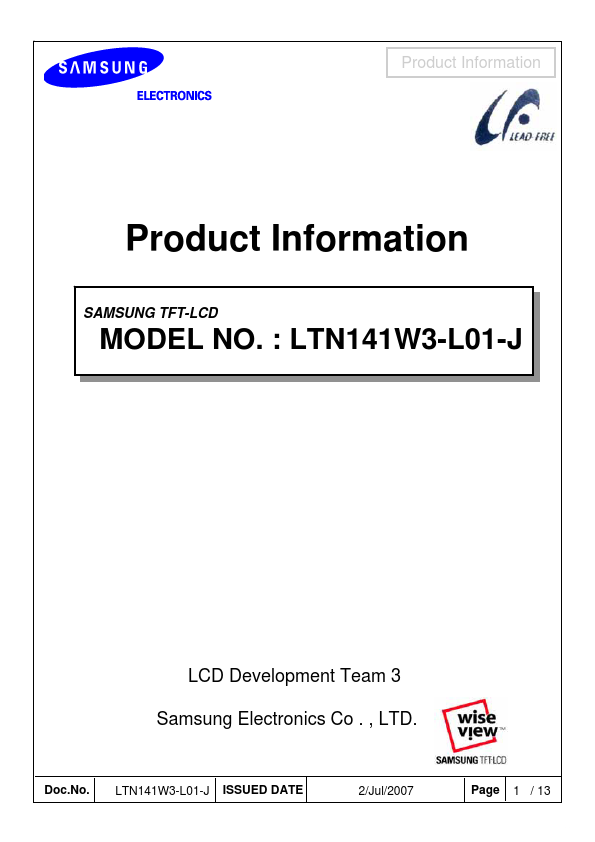 LTN141W3-L01-J