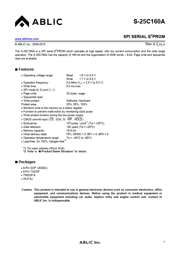 S-25C160A ABLIC