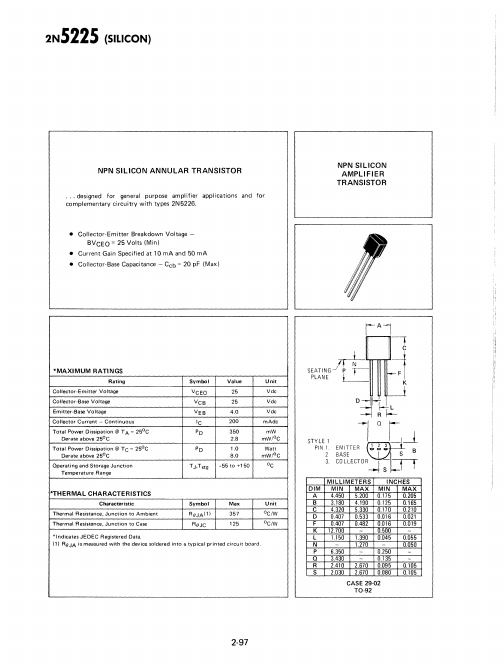 2N5225 ETC