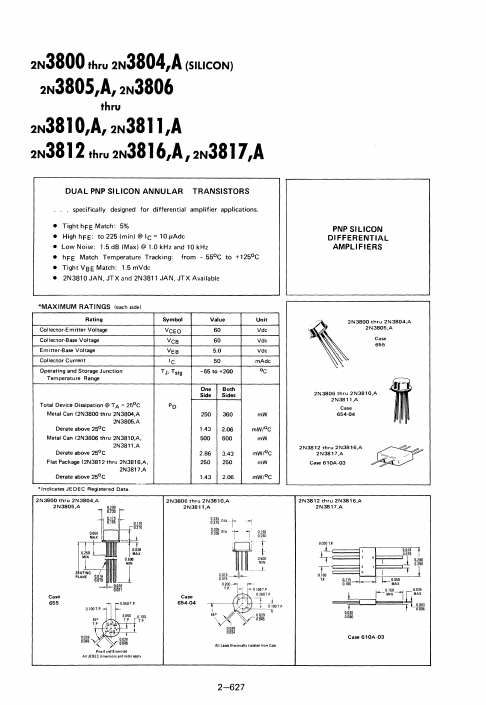 2N3802 Motorola