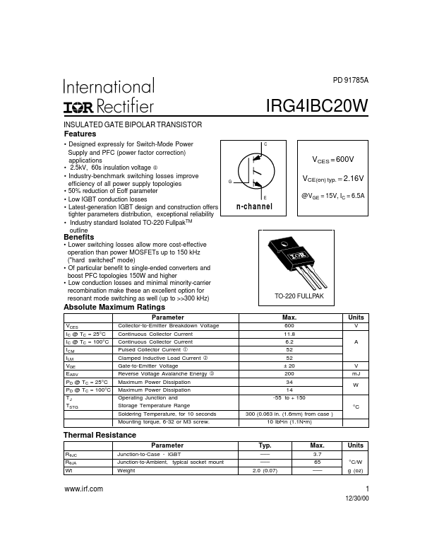 IRG4IBC20W