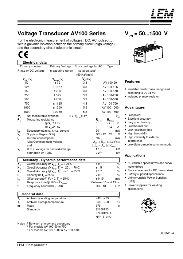 AV100-50 LEM