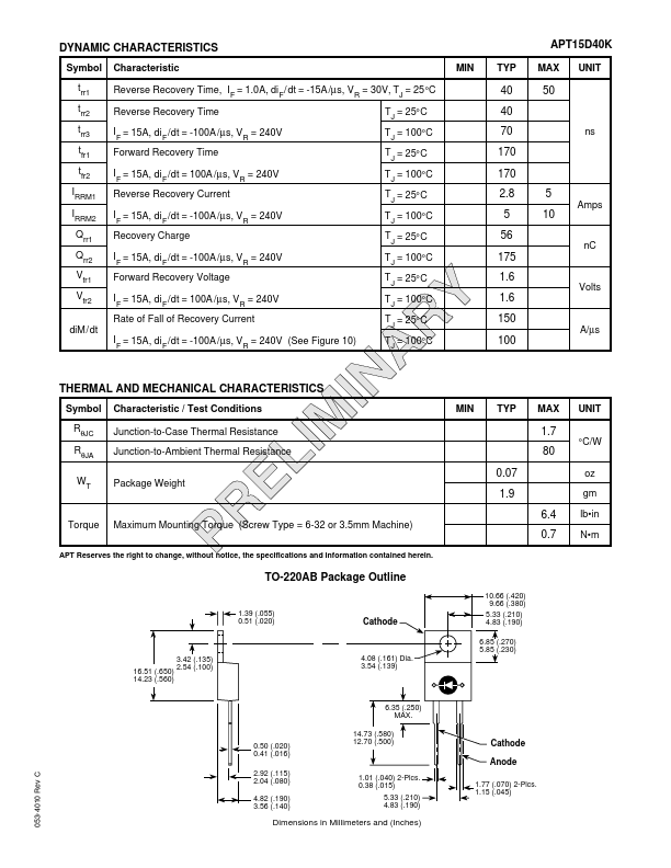 APT15D40K