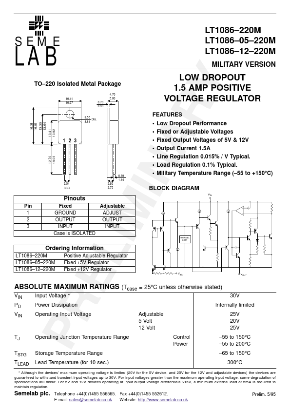 <?=LT1086-05-220M?> डेटा पत्रक पीडीएफ