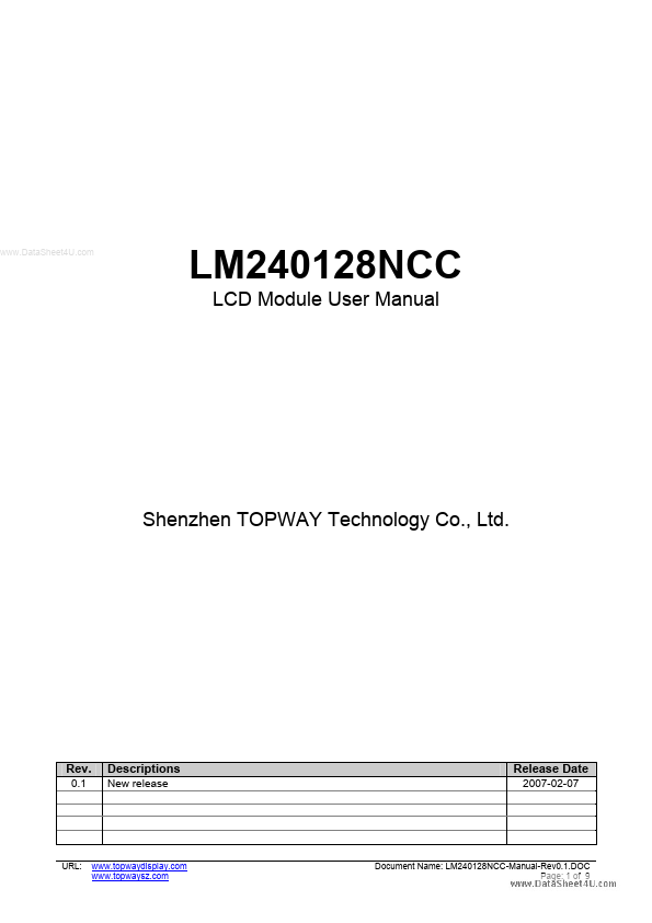 <?=LM240128NCC?> डेटा पत्रक पीडीएफ