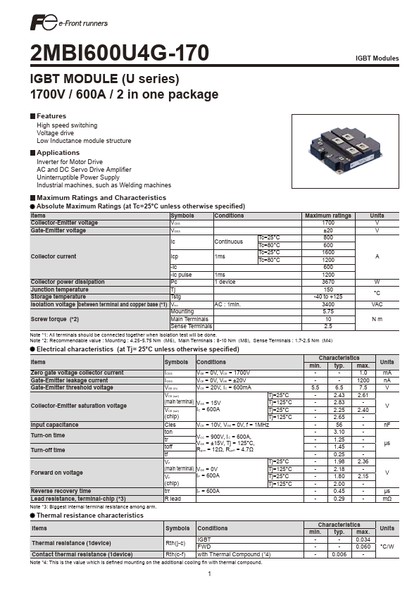 2MBI600U4G-170