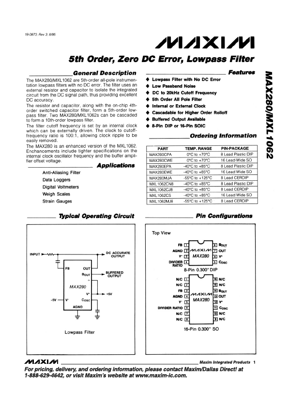 MAX280 Maxim