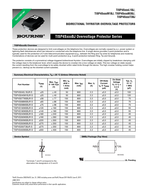 TISP4S098M3BJR-S