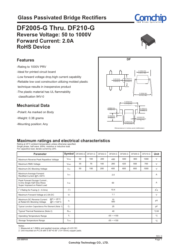 DF2005-G Comchip