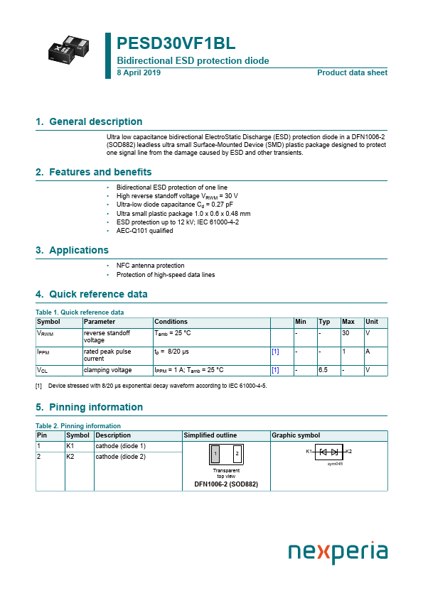 PESD30VF1BL