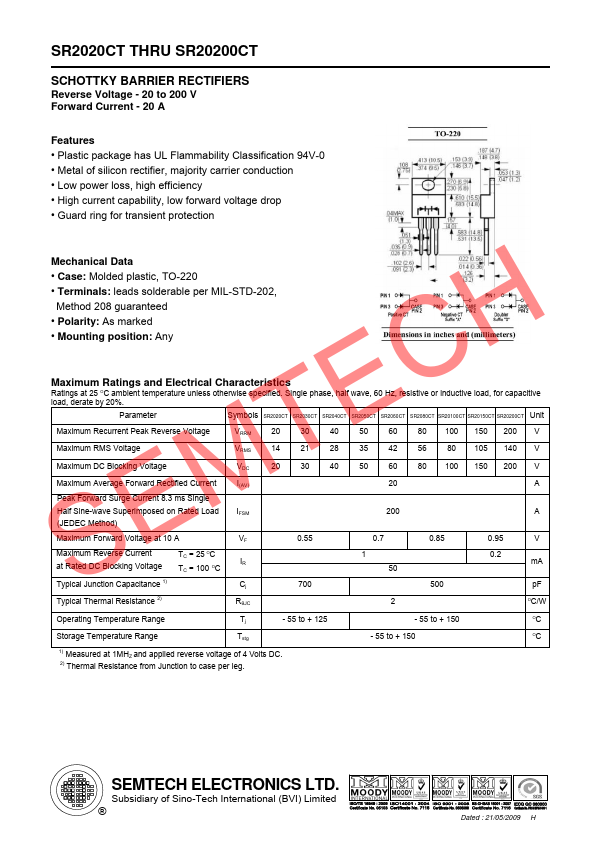 SR2080CT SEMTECH