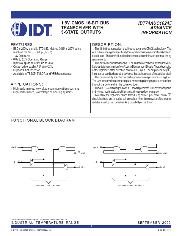 IDT74AUC16245