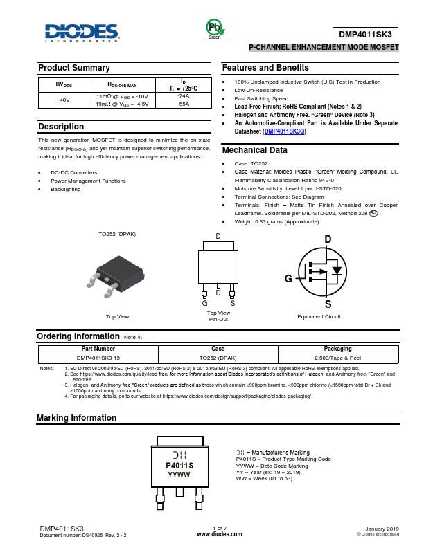 DMP4011SK3