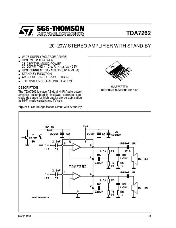 TDA7262 ST Microelectronics
