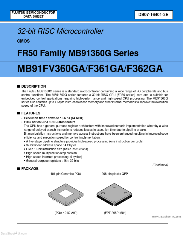 MB91360G Fujitsu Media Devices