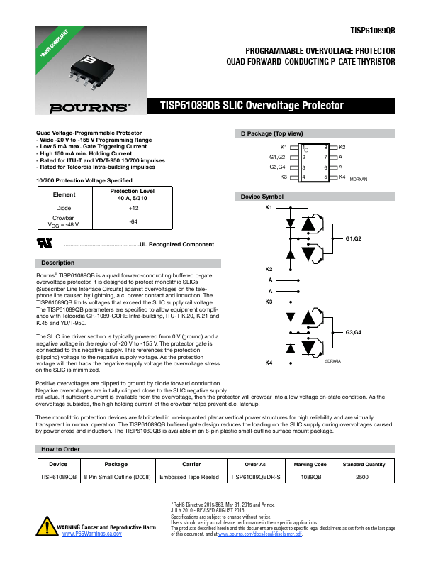 TISP61089QB