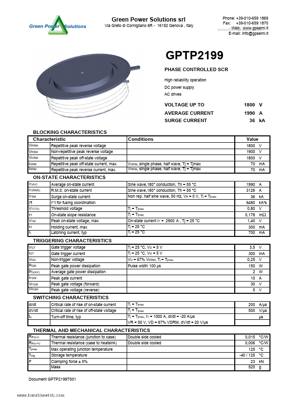 <?=GPTP2199?> डेटा पत्रक पीडीएफ