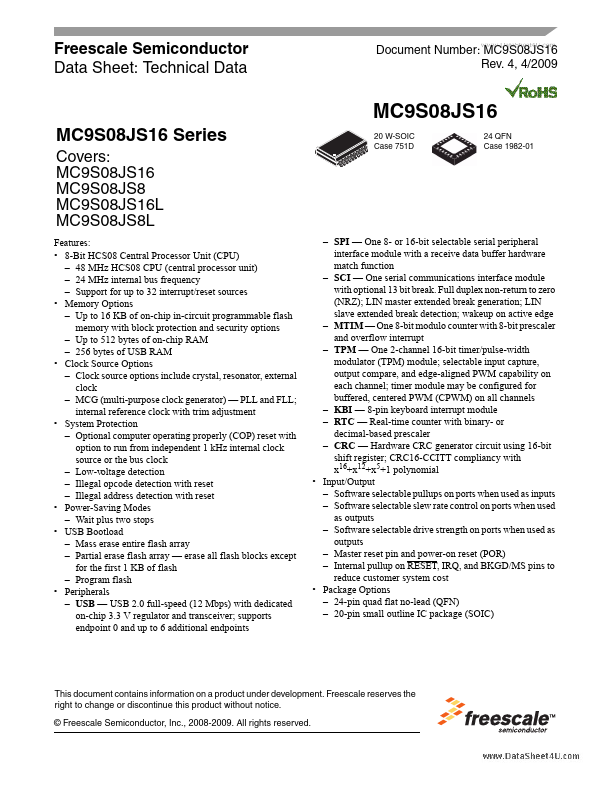 MC9S08JS16