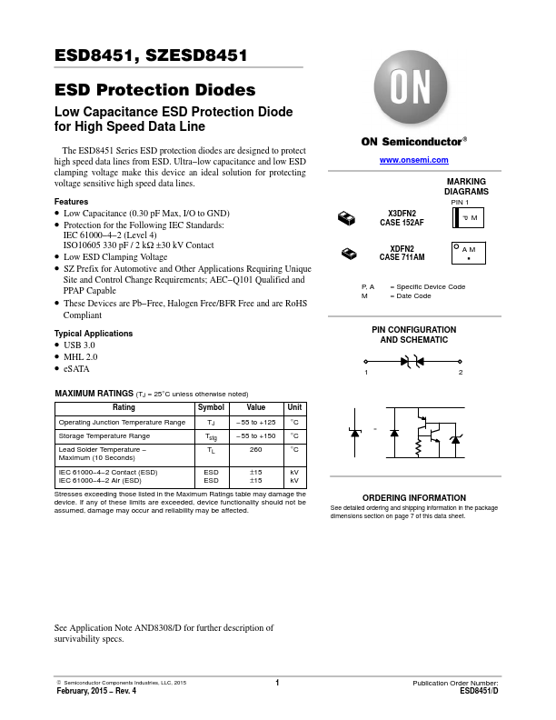 ESD8451MUT5G