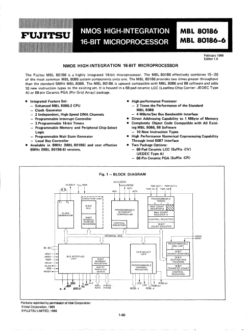 MBL80186-6 Fujitsu