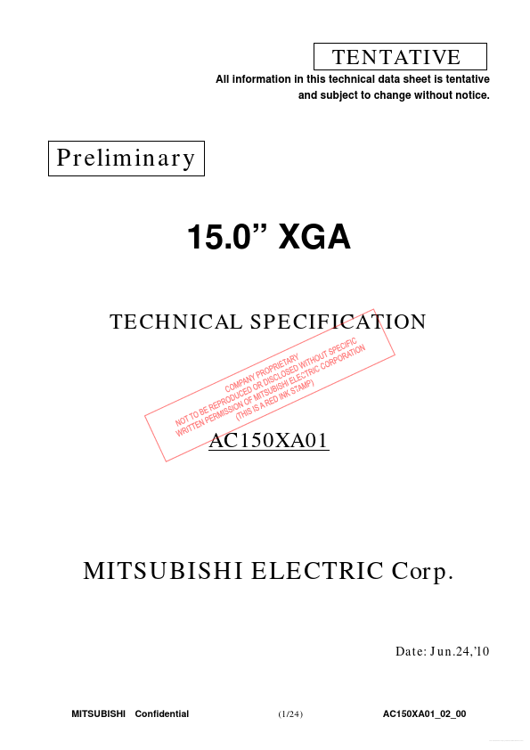 AC150XA01 Mitsubishi
