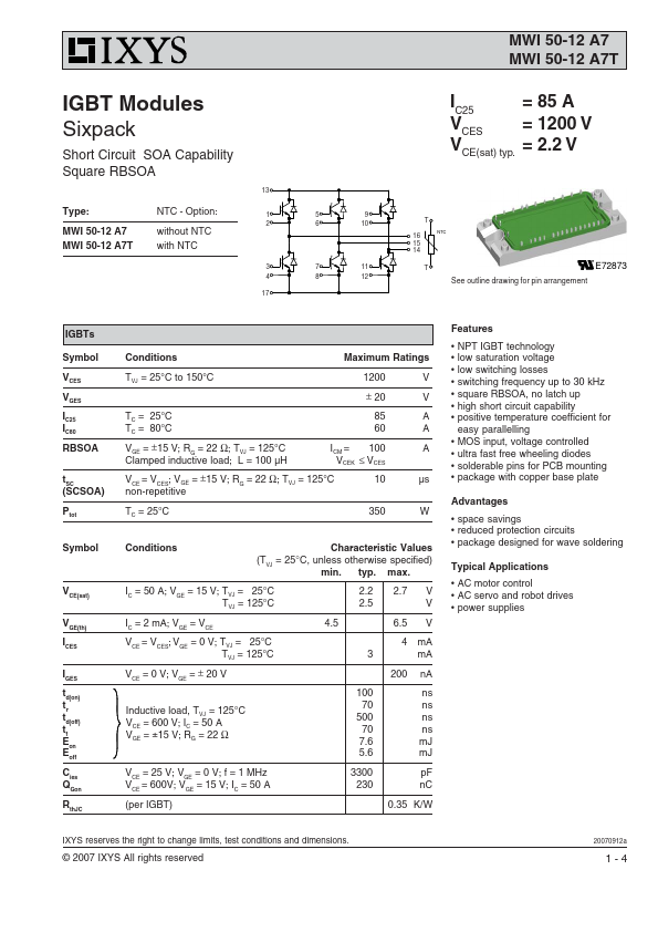 MWI50-12A7T IXYS