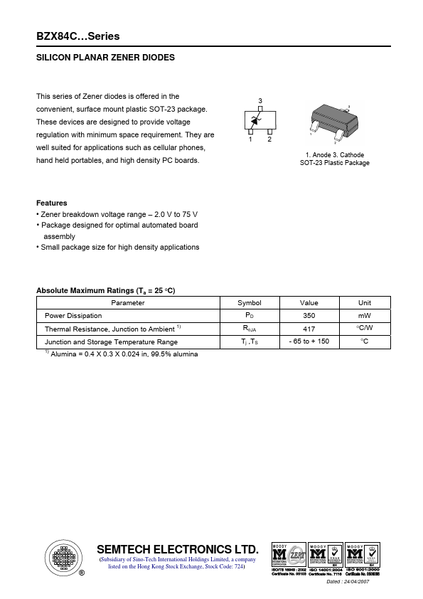 BZX84C62