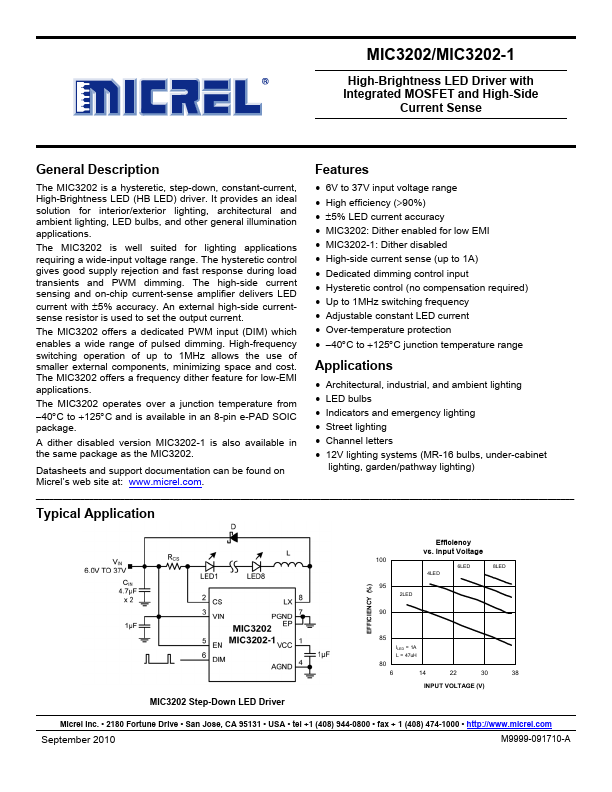 MIC3202-1 Micrel Semiconductor