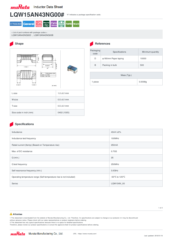 <?=LQW15AN43NG00D?> डेटा पत्रक पीडीएफ