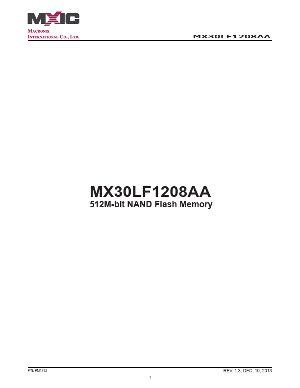 MX30LF1208AA
