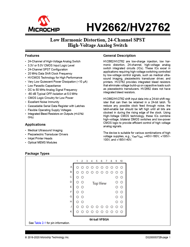 HV2662 Microchip