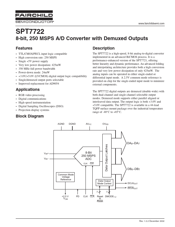 SPT7722 Fairchild Semiconductor