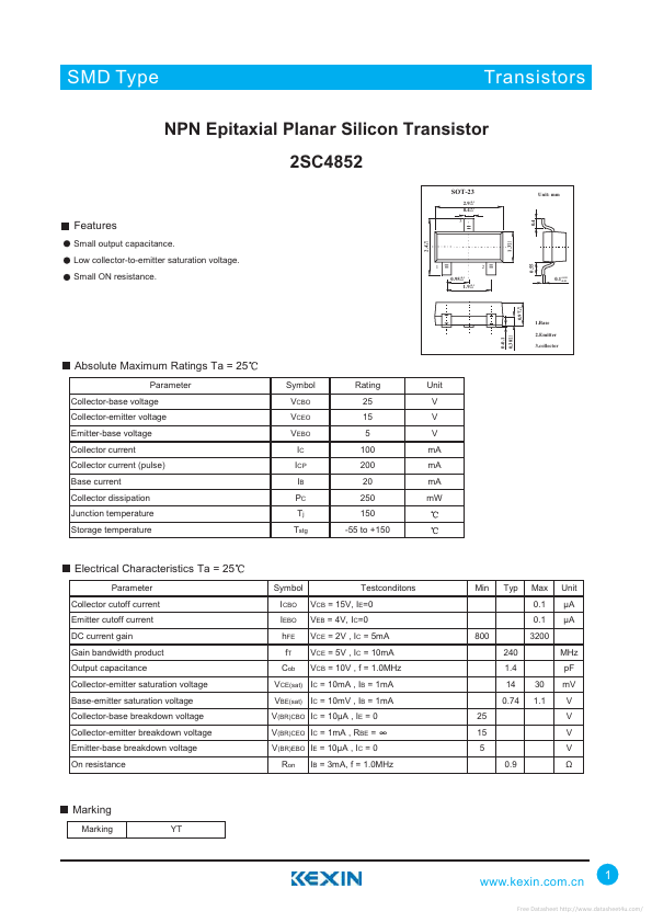 2SC4852 Kexin